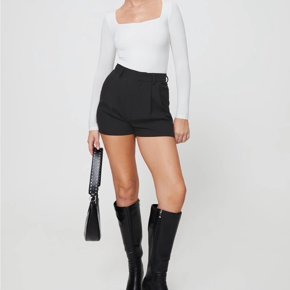 Princess Polly Black Women's Shorts - Picture 2 of 3